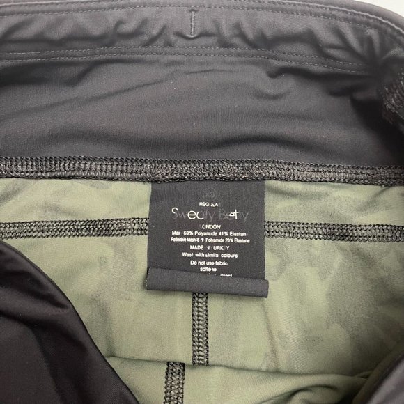 Sweaty Betty Gravity Run Bamboo Leaf Print Green/Black Leggings Size XS - Picture 8 of 8